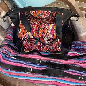 Hiptipico Lg satchel leather carryall/backpack